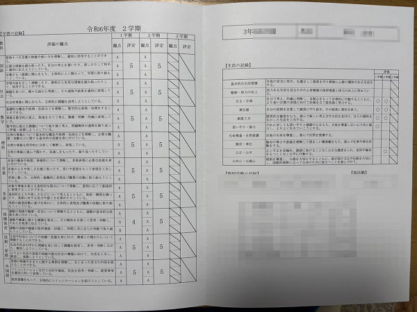 ついにオール５をとった！